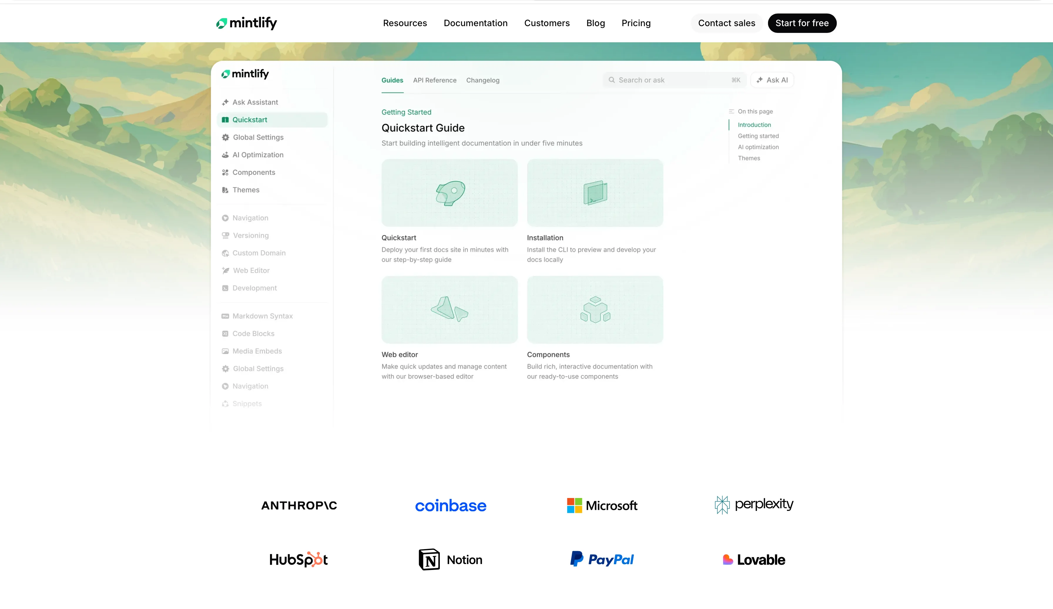 Mintlify App Screenshots, UI Screens & Design Inspiration | Uiland